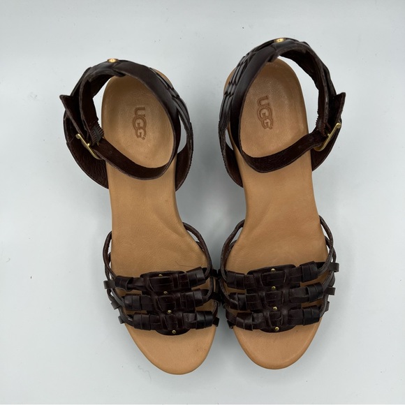 UGG Farrah Huarache Platform Wedge Sandals - Picture 3 of 10